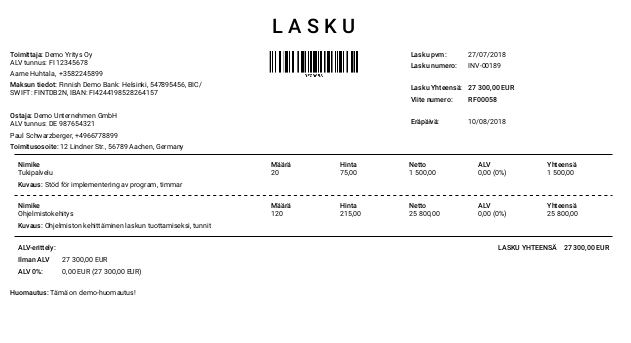 Example Invoice
