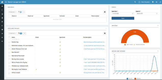 Rental management demo image