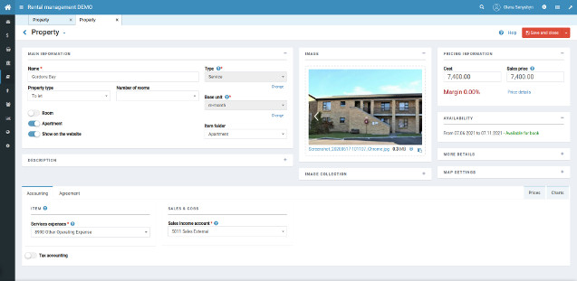 Rental management demo image